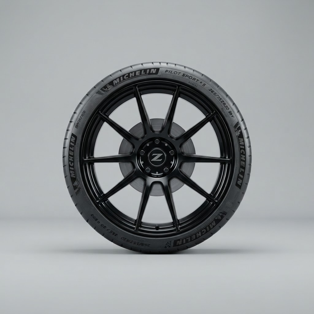 Car Tyre (On Rim)